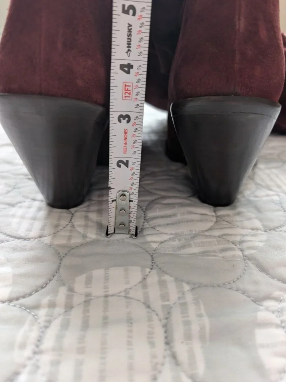 Free People Triple Crown Over The Knee Boots Burgundy Suede Western Size 7 NEW